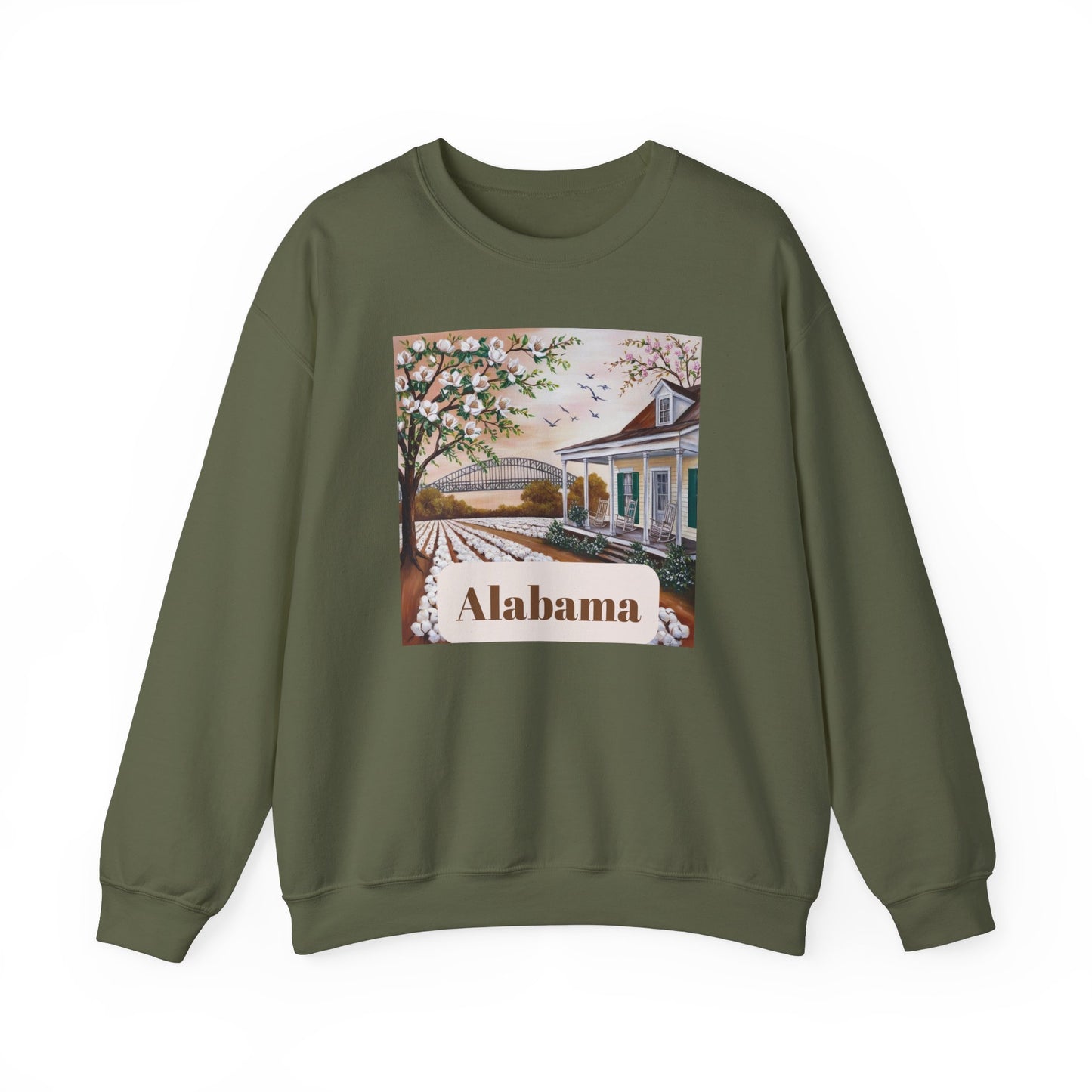 Alabama Vintage Scene Crewneck Sweatshirt