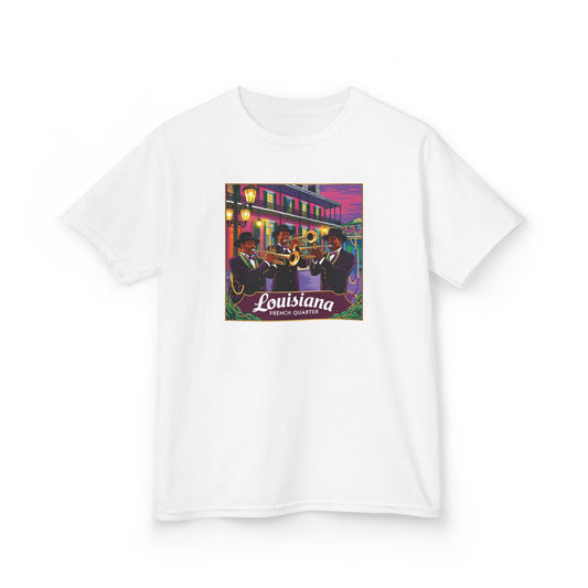 Cool Louisiana Graphic Kids Tee - Fun and Colorful Design for Young Explorers