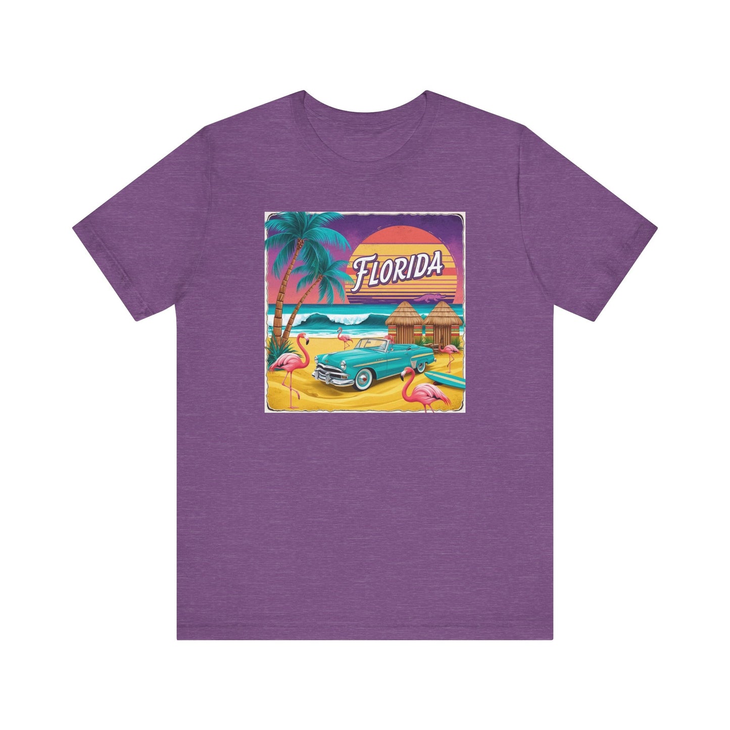 Florida Vintage Tee with Flamingos
