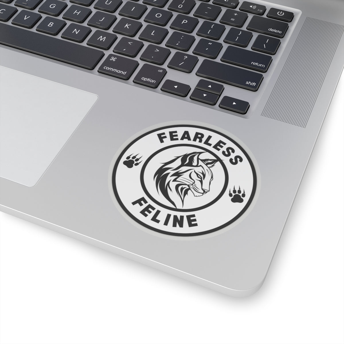 Fearless Feline Kiss-Cut Stickers - Bold Cat Lover Decals for Laptops, Journals & More