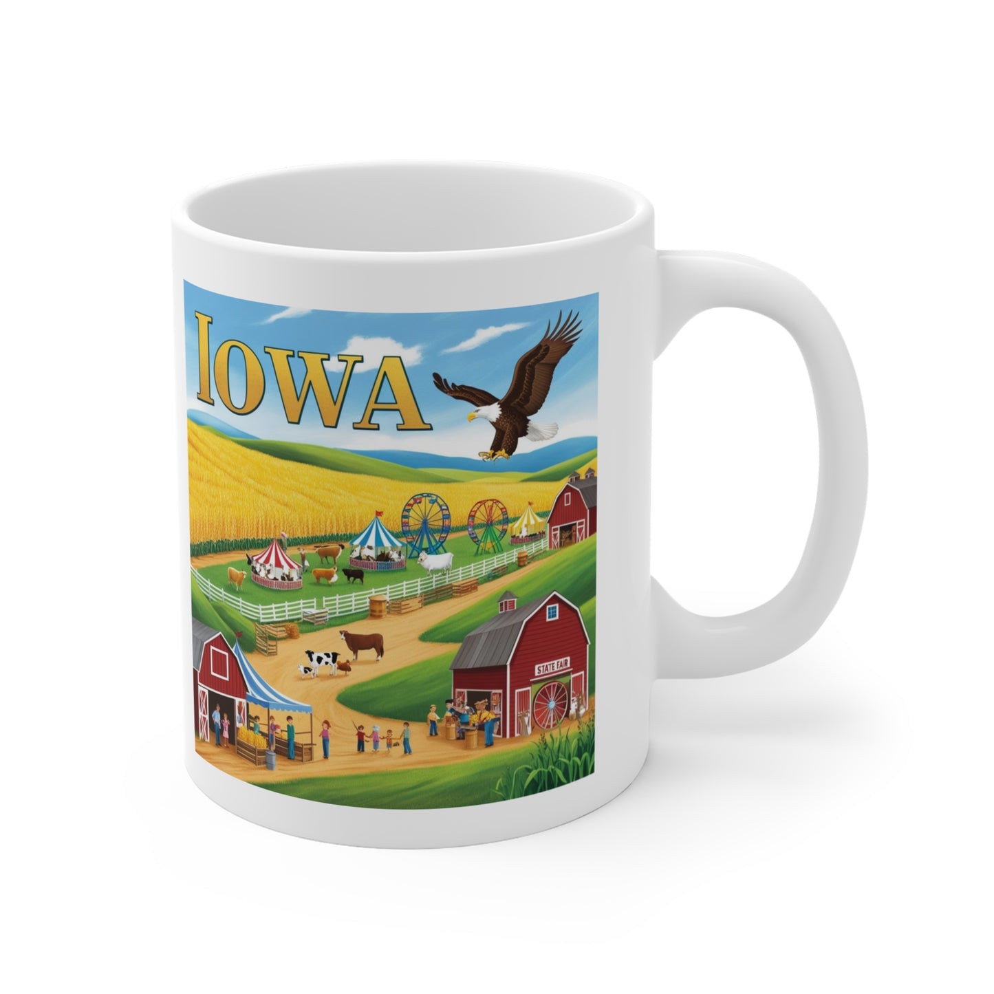 Iowa Scenic 11oz Mug - Perfect Gift for Farm Lovers & Travel Enthusiasts
