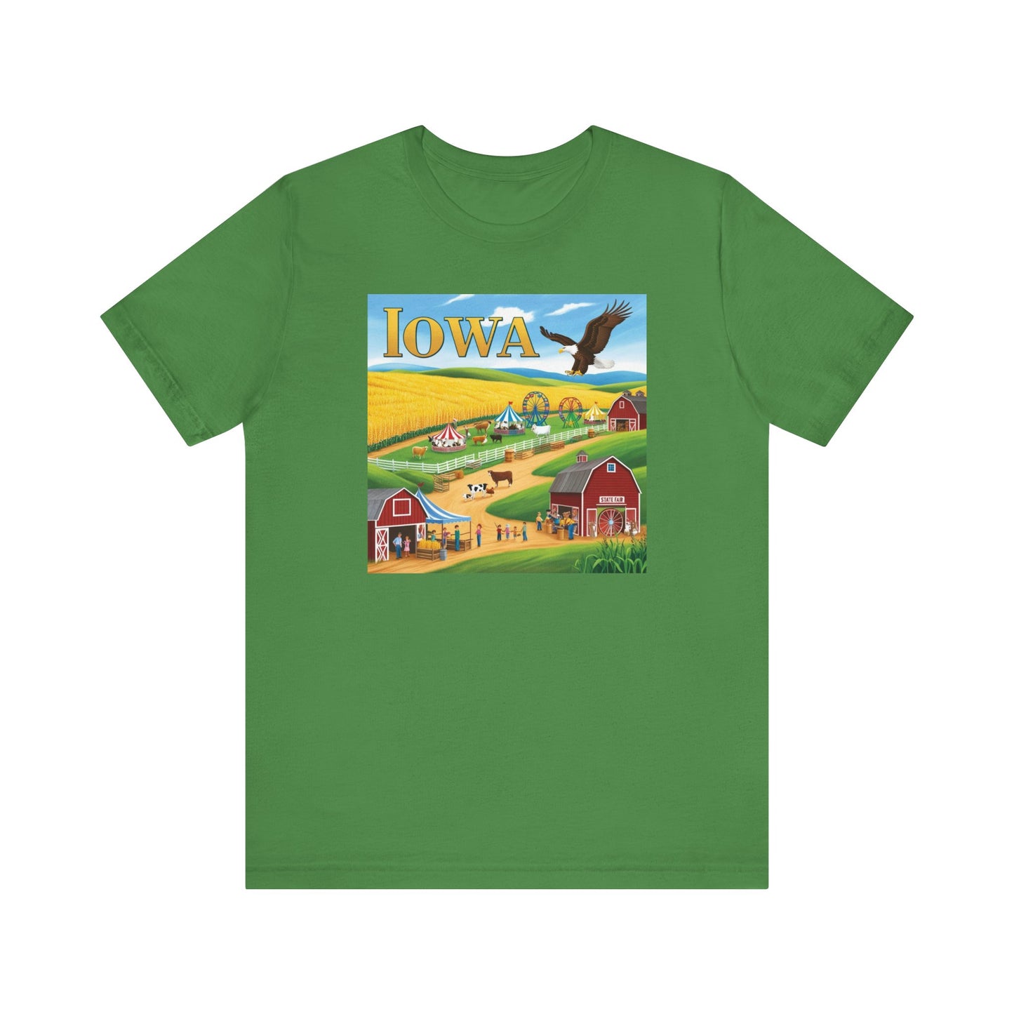 Iowa Farm Scene Unisex Jersey Tee - Nature Vibe T-Shirt