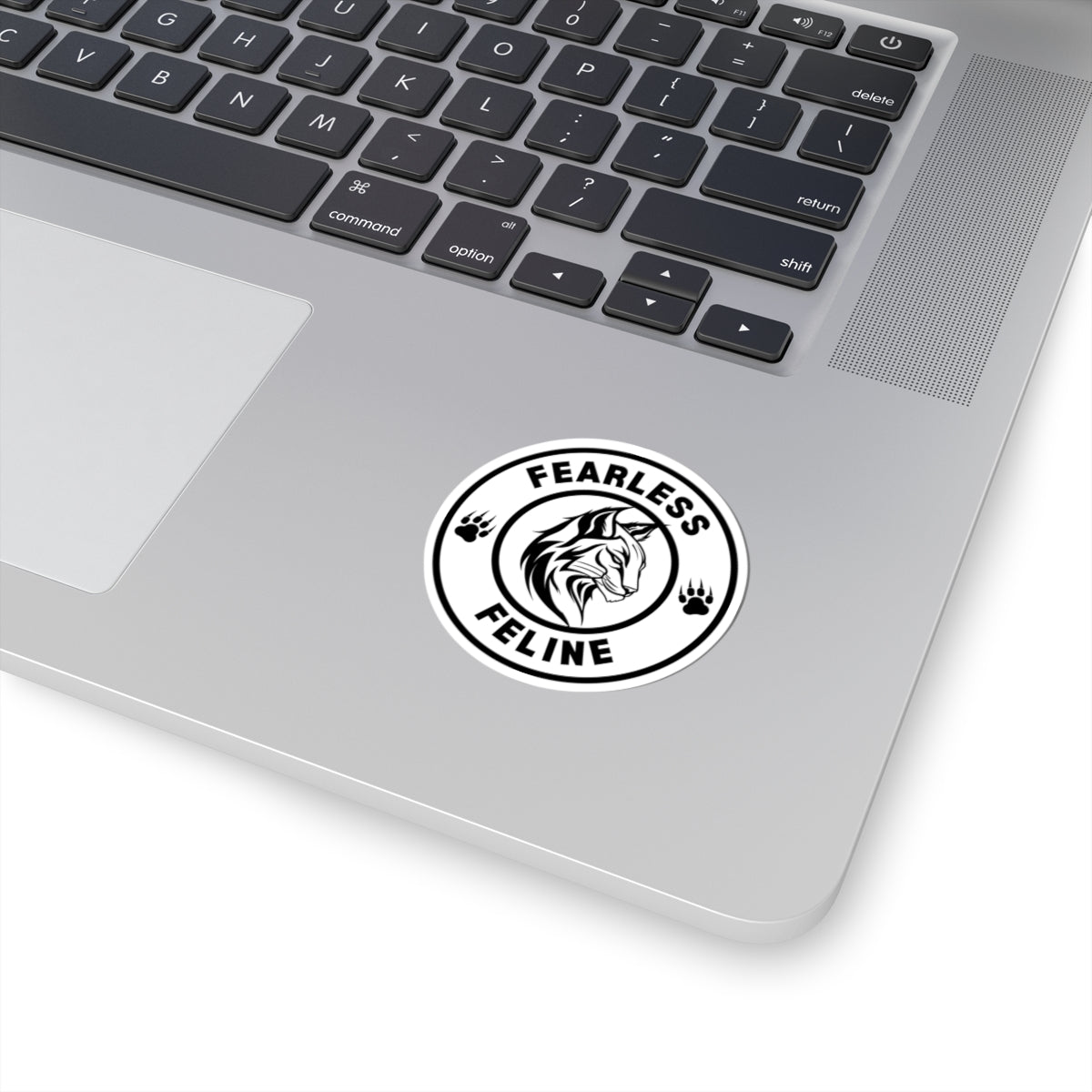 Fearless Feline Kiss-Cut Stickers - Bold Cat Lover Decals for Laptops, Journals & More