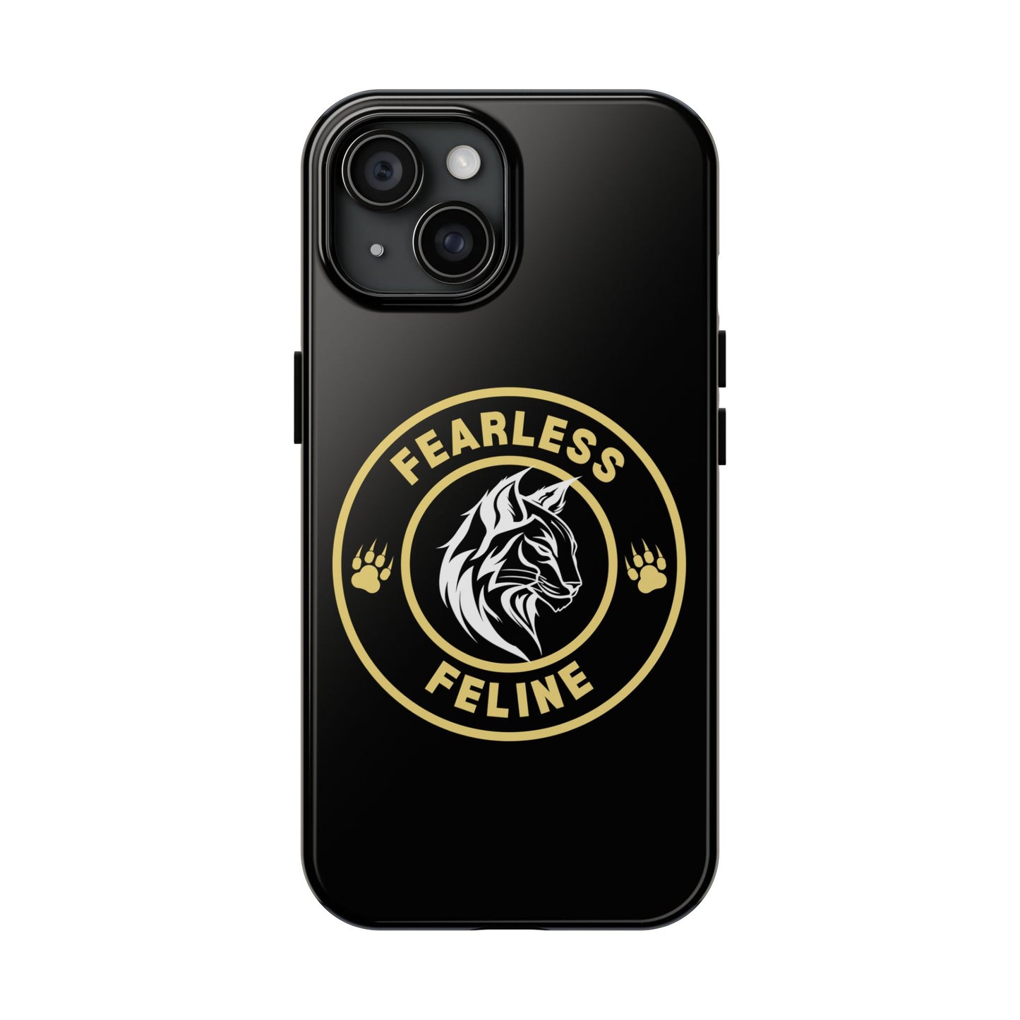 Fearless Feline Tough Phone Case - Stylish and Durable Protection