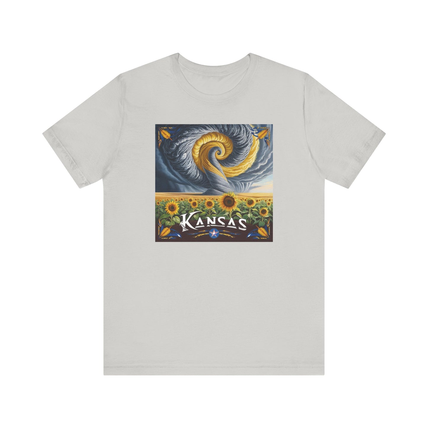 Kansas Sunflower Graphic Unisex Short Sleeve T-Shirt