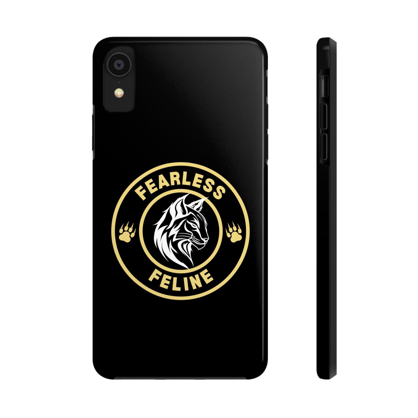 Fearless Feline Tough Phone Case - Stylish and Durable Protection