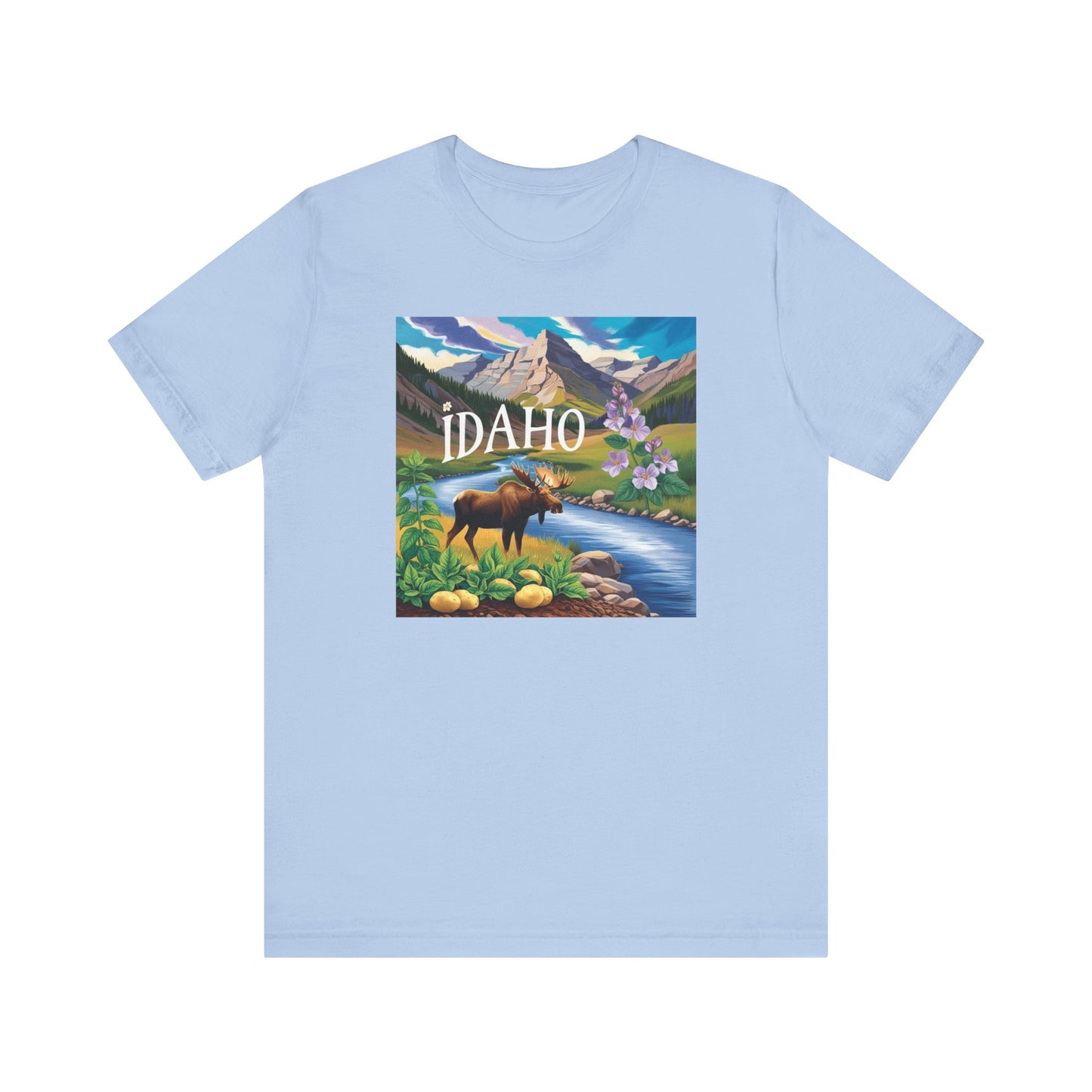 Idaho Nature Graphic Unisex Jersey Short Sleeve T-Shirt