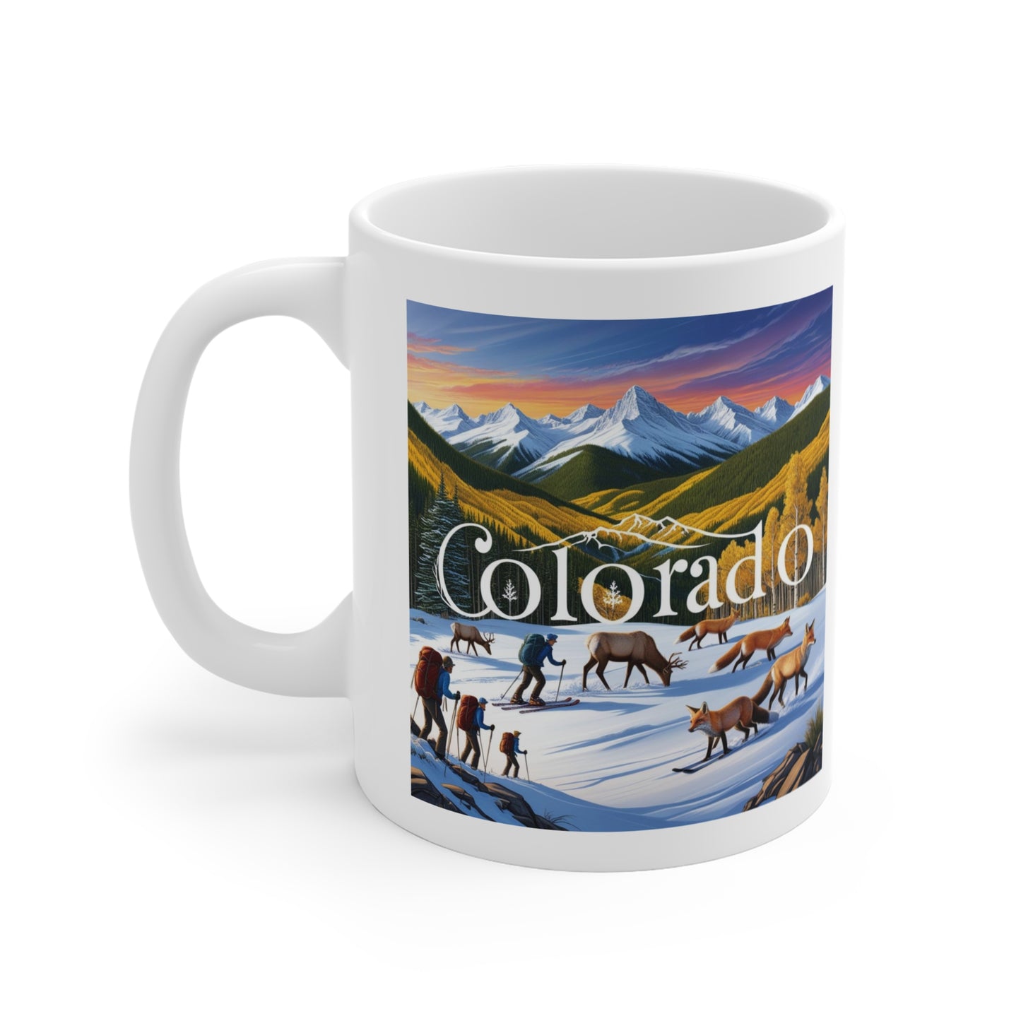 Colorado Adventure Mug - 11oz Nature-Themed Coffee Cup for Outdoor Enthusiasts