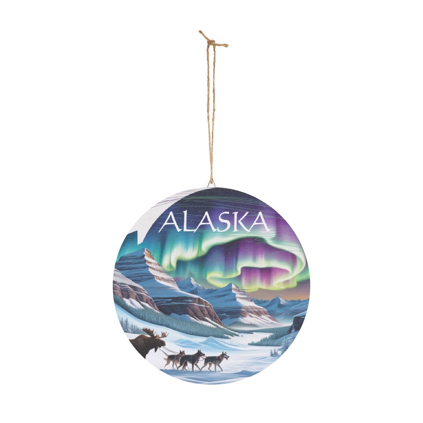 Alaska Themed Wood Sign | Rustic Home Decor for Nature Lovers