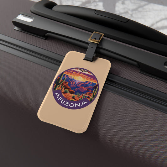 Arizona Desert Adventure Luggage Tag - Travel Essential for Wanderlust Seekers