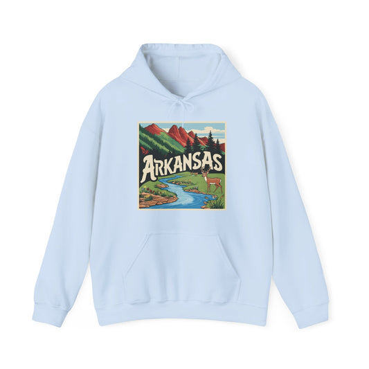 Explore Arkansas Unisex Heavy Blend™ Hoodie - Nature-Inspired Adventure Sweatshirt