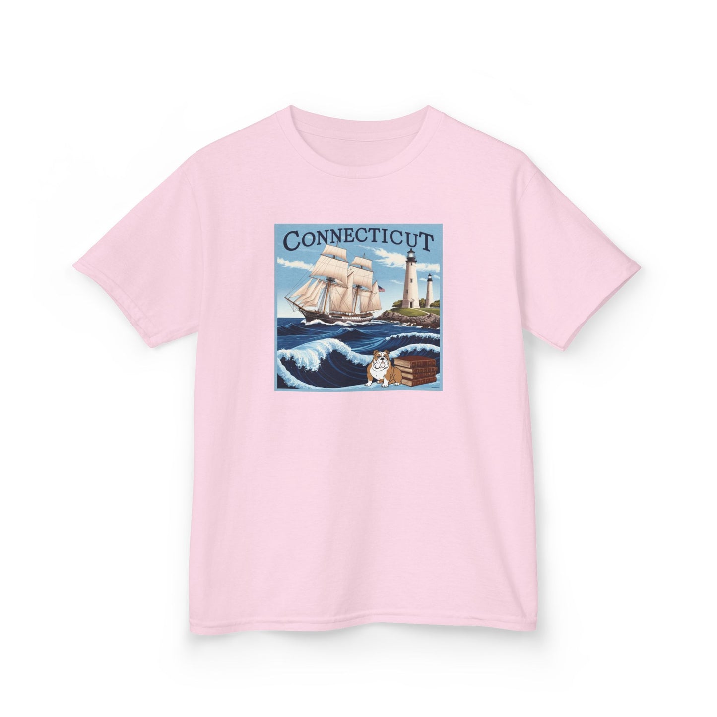 Connecticut Kids Heavy Cotton™ Tee - Nautical Adventure Design