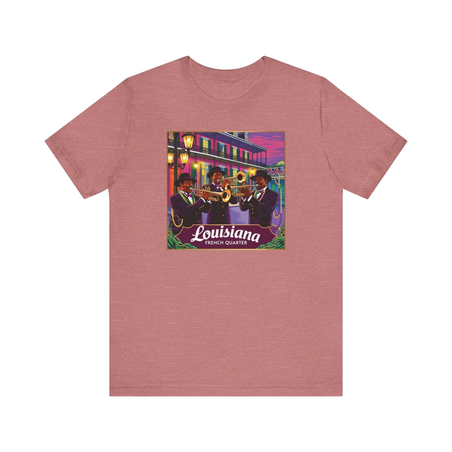 Louisiana French Quarter Graphic Tee for Music Lovers