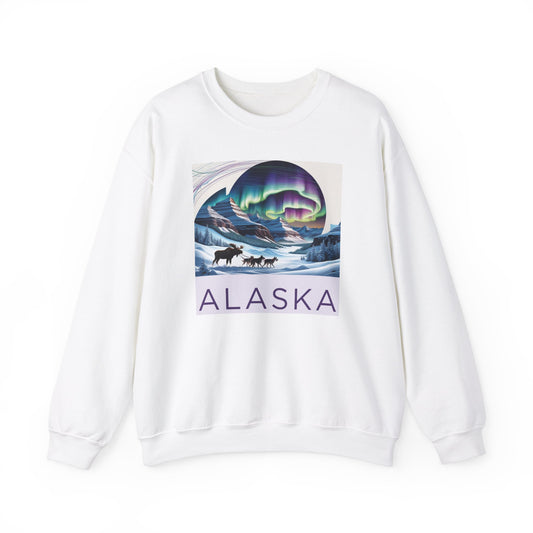Alaska Aurora Crewneck Sweatshirt