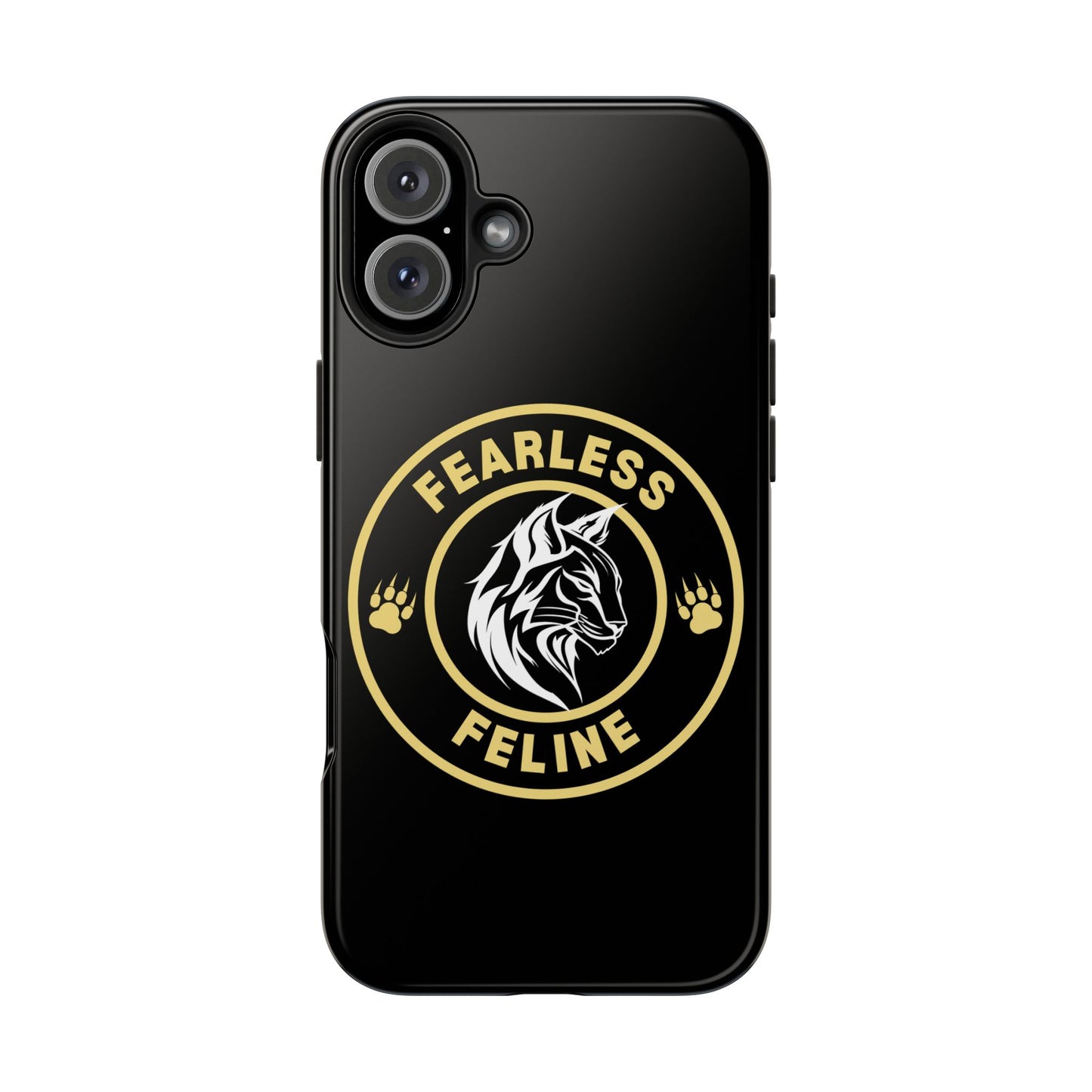 Fearless Feline Tough Phone Case - Stylish and Durable Protection