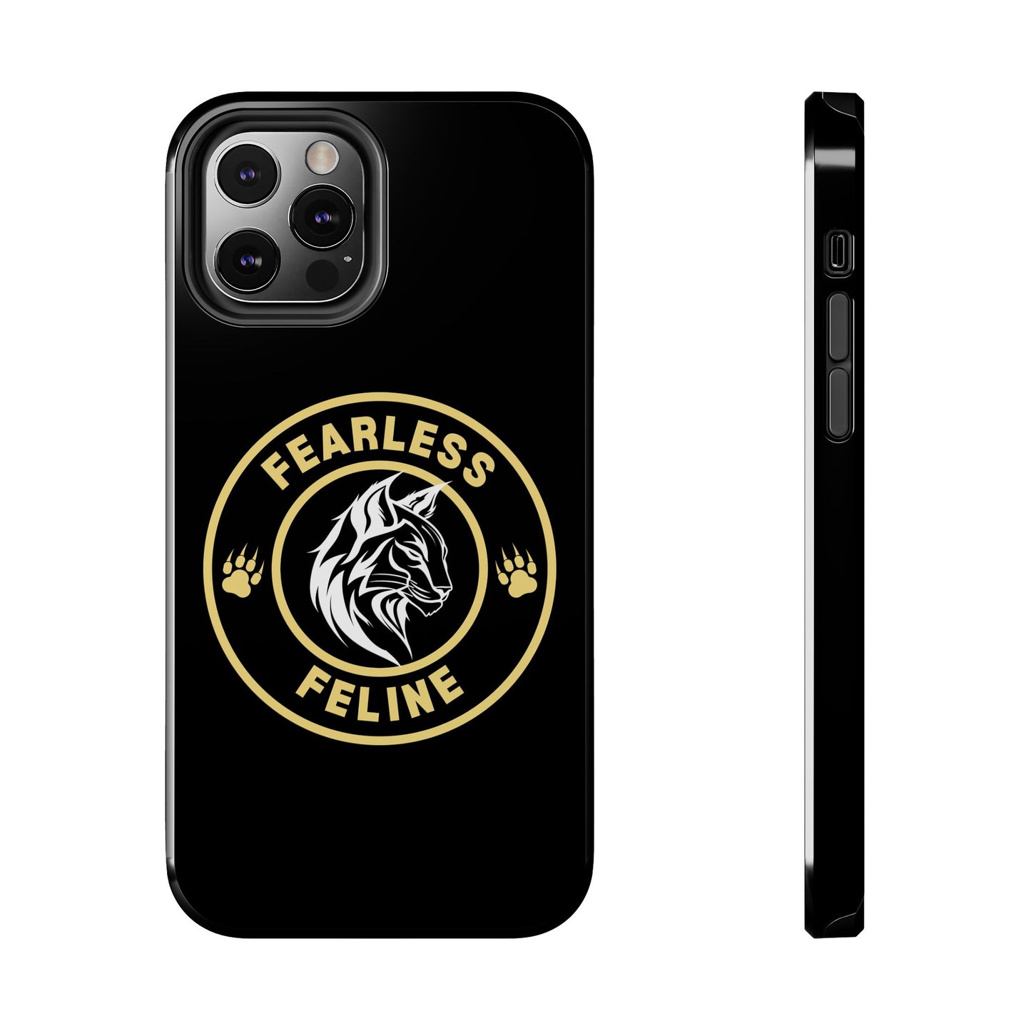 Fearless Feline Tough Phone Case - Stylish and Durable Protection