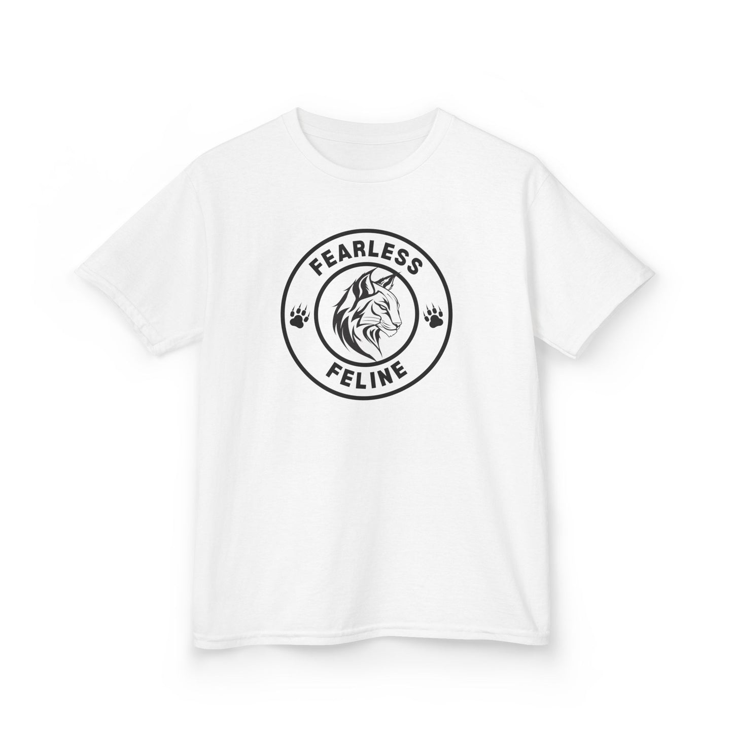 Fearless Feline Kids Tee - Fun Cotton Shirt for Animal Lovers