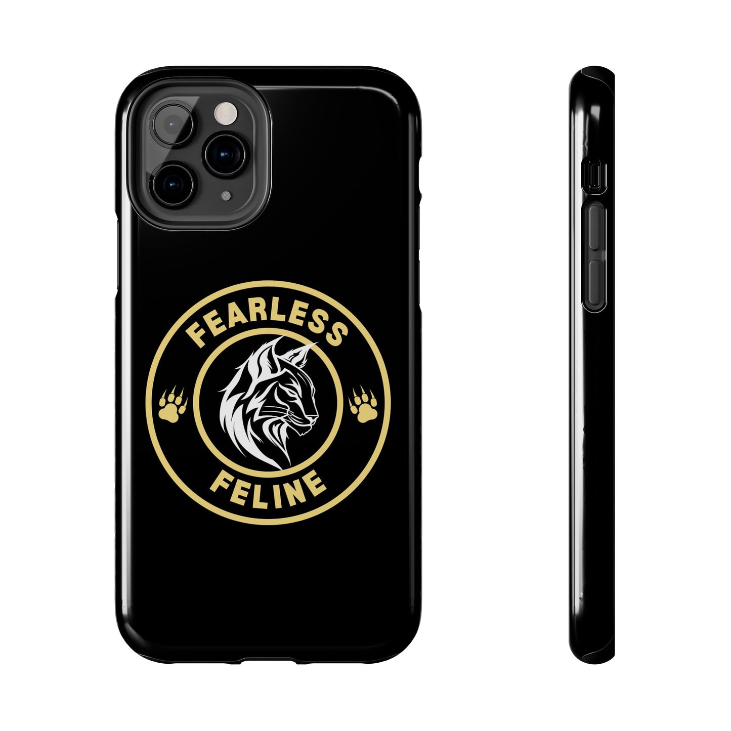 Fearless Feline Tough Phone Case - Stylish and Durable Protection