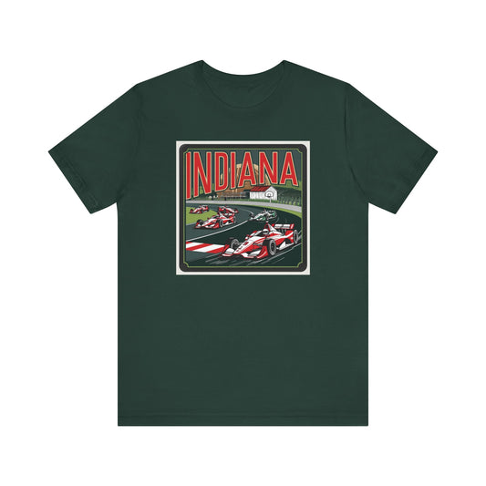 Indiana Racing Unisex Jersey Tee - Vintage Motorsport Shirt