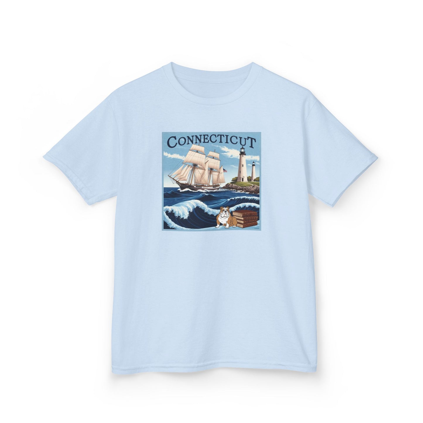 Connecticut Kids Heavy Cotton™ Tee - Nautical Adventure Design