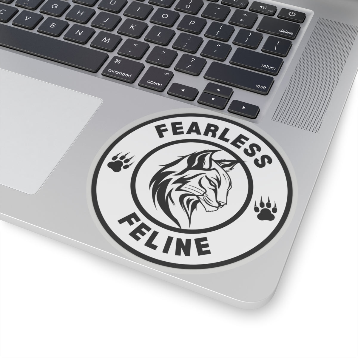 Fearless Feline Kiss-Cut Stickers - Bold Cat Lover Decals for Laptops, Journals & More