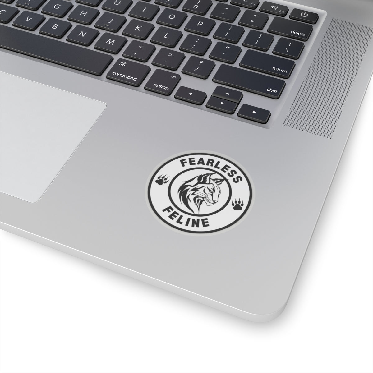 Fearless Feline Kiss-Cut Stickers - Bold Cat Lover Decals for Laptops, Journals & More