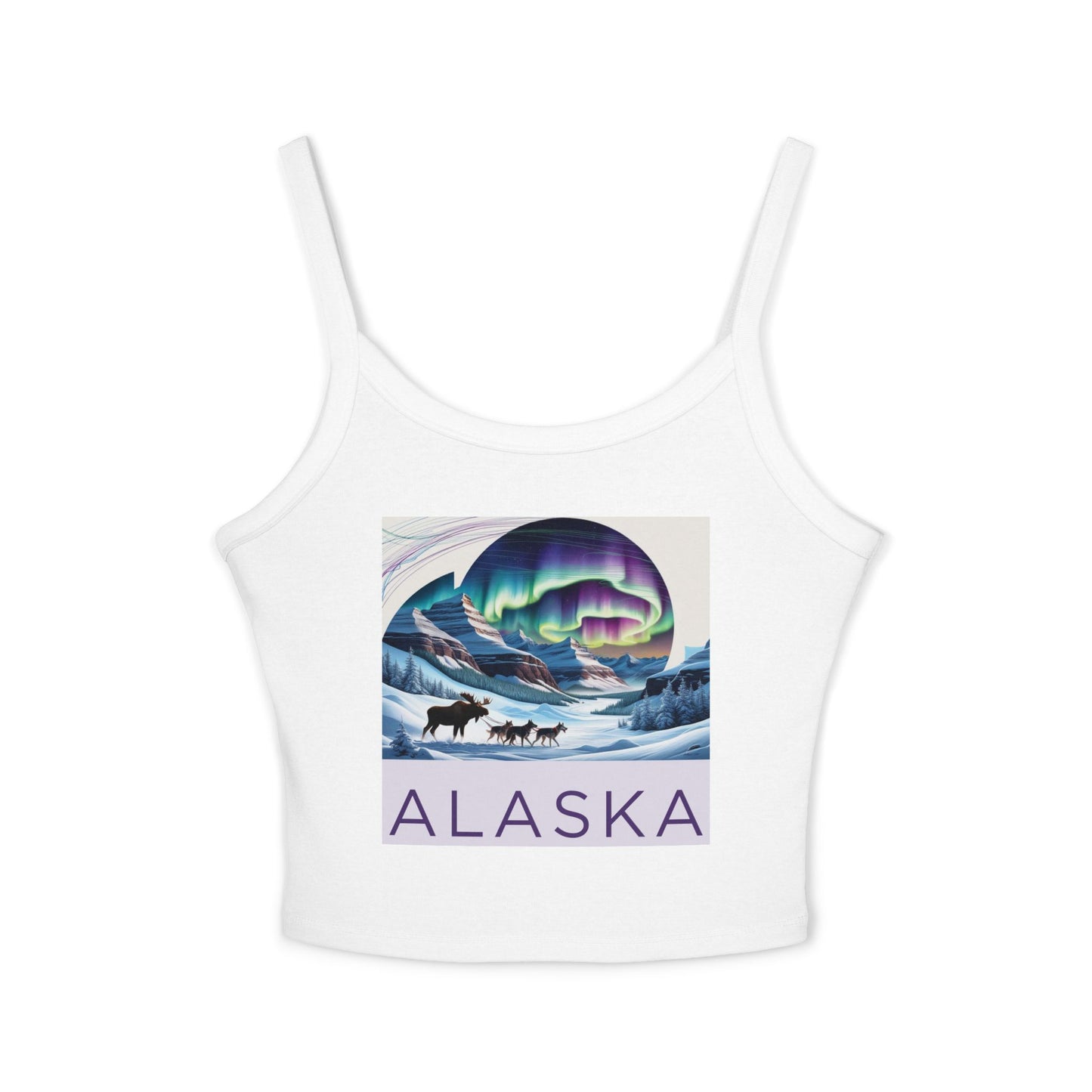 Alaska Aurora Women's Spaghetti Strap Tank Top