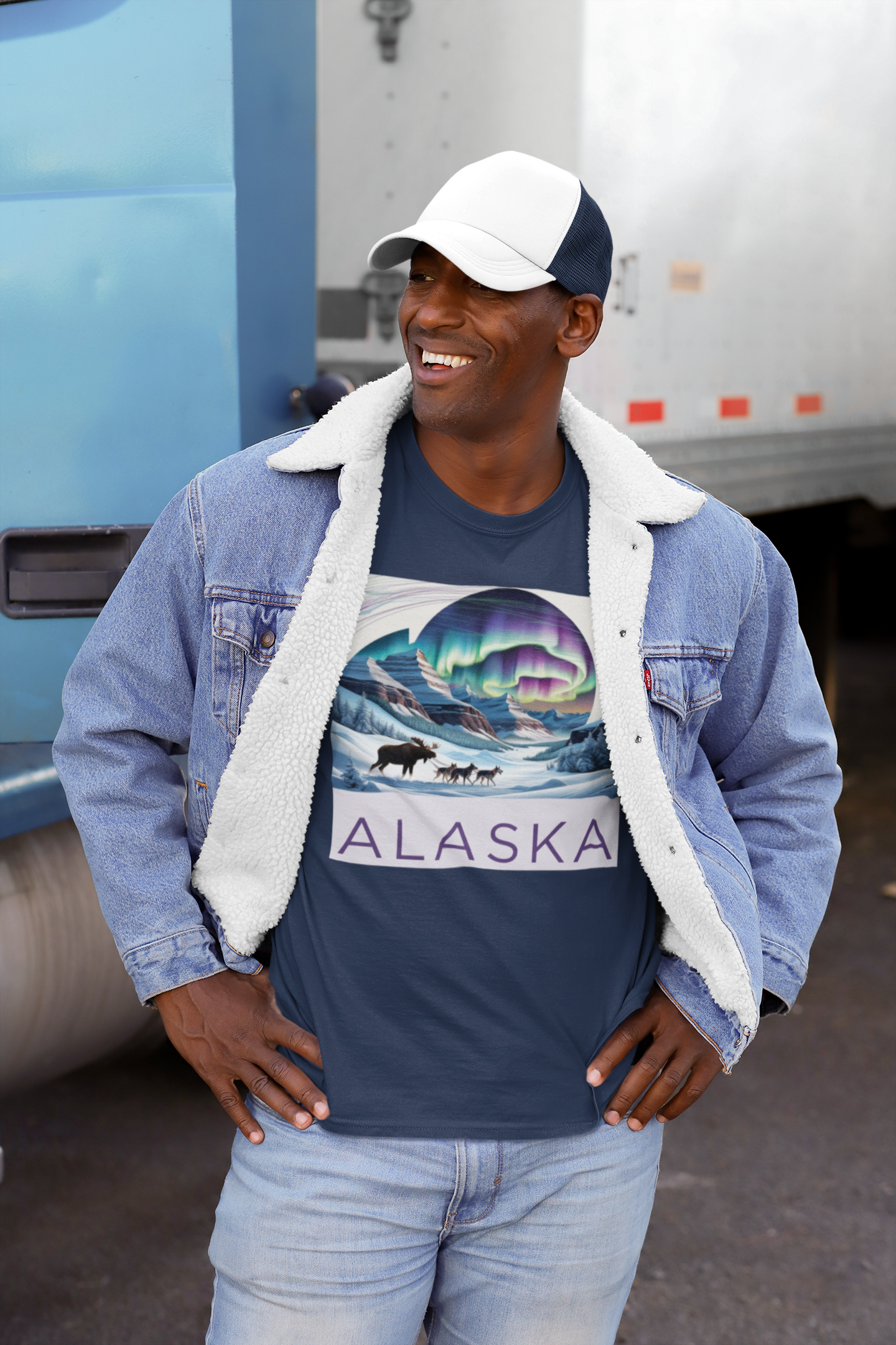 Alaska Aurora Unisex Jersey Tee - Nature Inspired Graphic Shirt