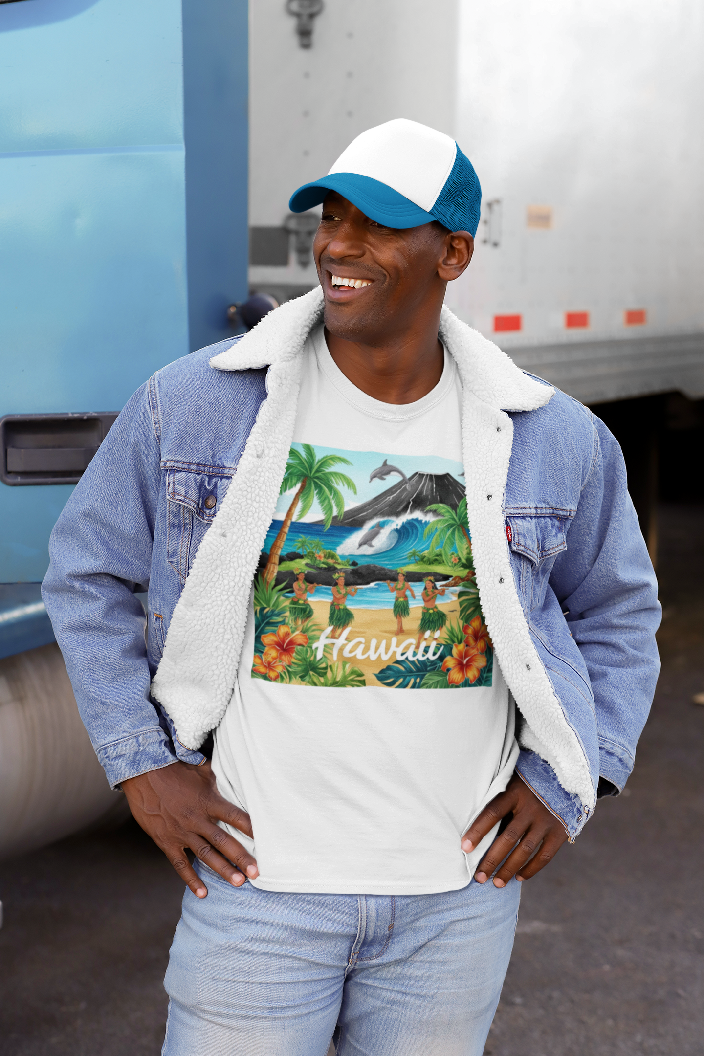 Hawaii Beach Vibes Unisex T-Shirt - Tropical Island Graphic Tee