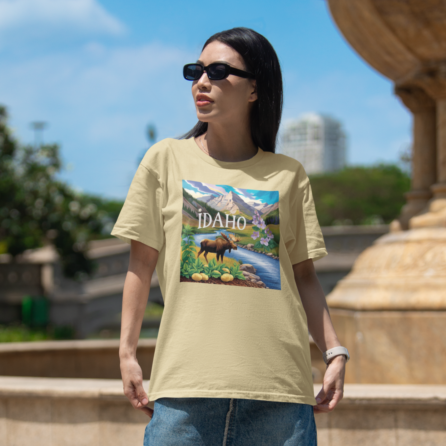 Idaho Nature Graphic Unisex Jersey Short Sleeve T-Shirt