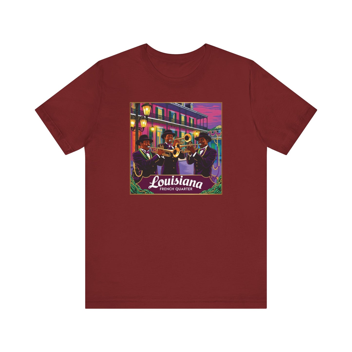 Louisiana French Quarter Graphic Tee for Music Lovers