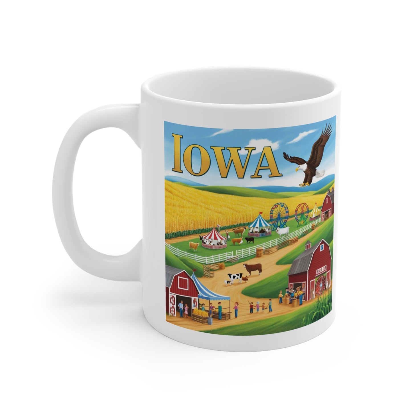 Iowa Scenic 11oz Mug - Perfect Gift for Farm Lovers & Travel Enthusiasts