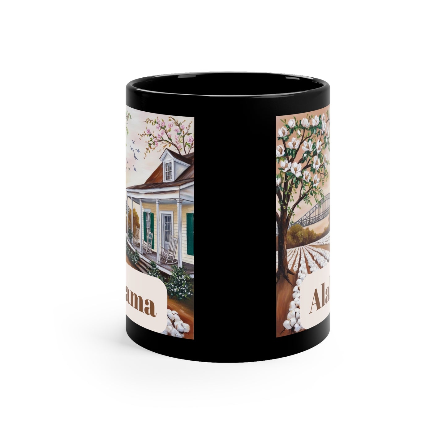 Alabama Heritage Black Coffee Mug - 11oz | Southern Charm Design