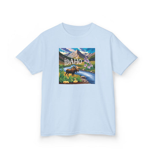 Idaho Nature Kids Heavy Cotton™ Tee - Fun Outdoor Adventure Design