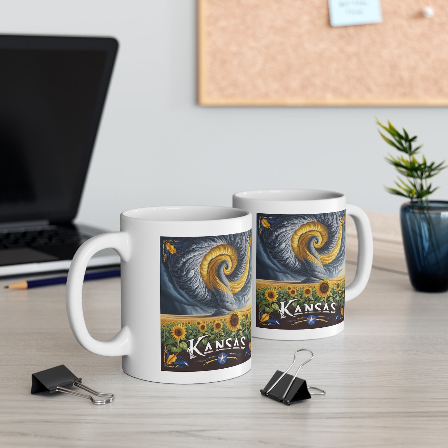 Kansas Sunflower 11oz Mug - Nature-Inspired Design for Coffee Lovers