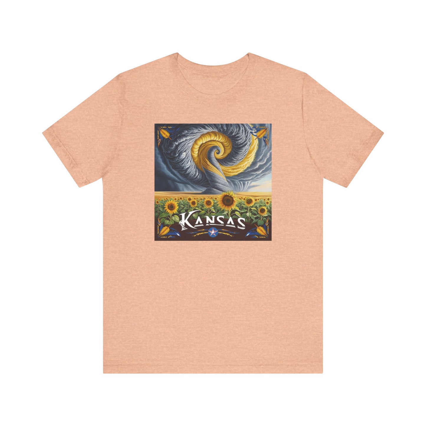 Kansas Sunflower Graphic Unisex Short Sleeve T-Shirt
