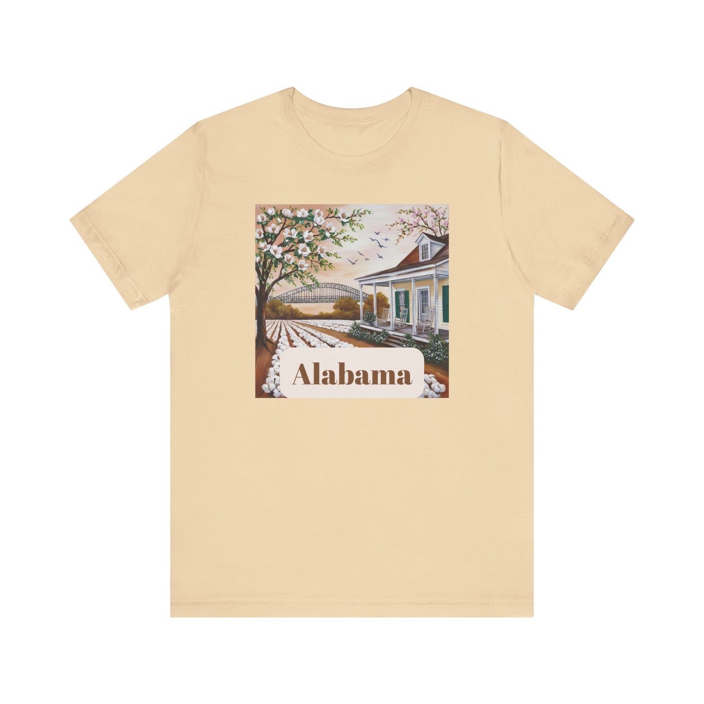 Alabama Floral Graphic Unisex Tee - Perfect for Souvenir Lovers