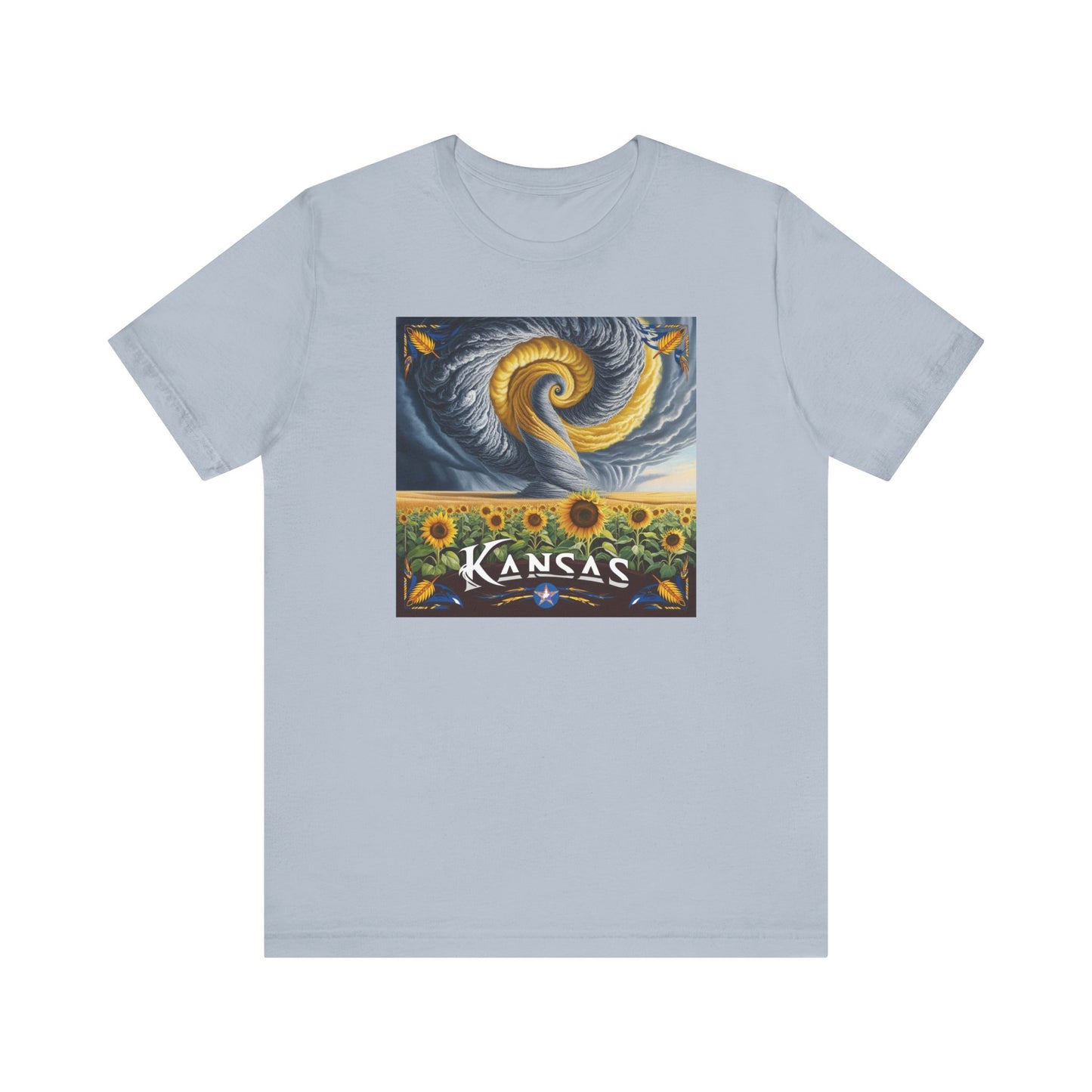 Kansas Sunflower Graphic Unisex Short Sleeve T-Shirt