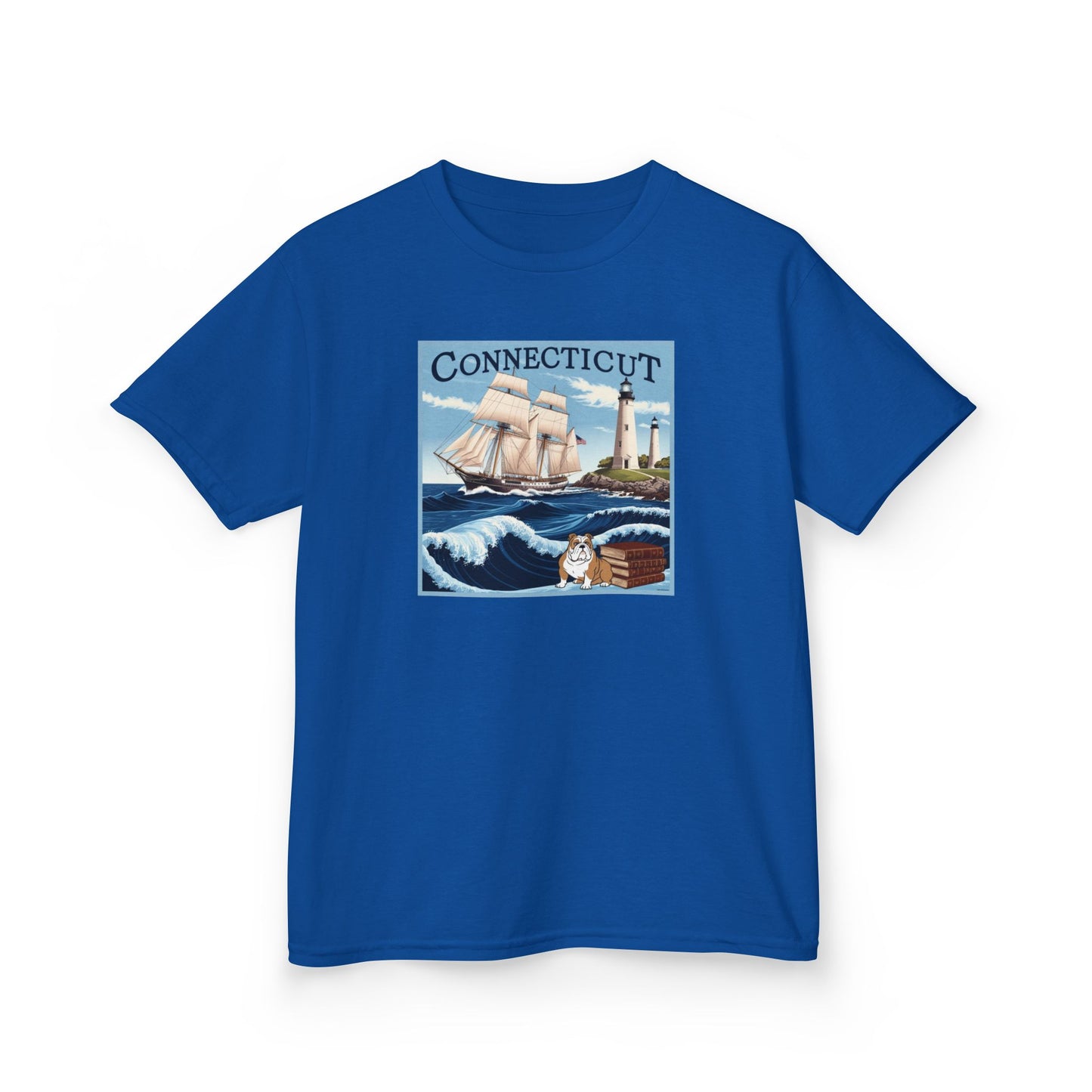 Connecticut Kids Heavy Cotton™ Tee - Nautical Adventure Design