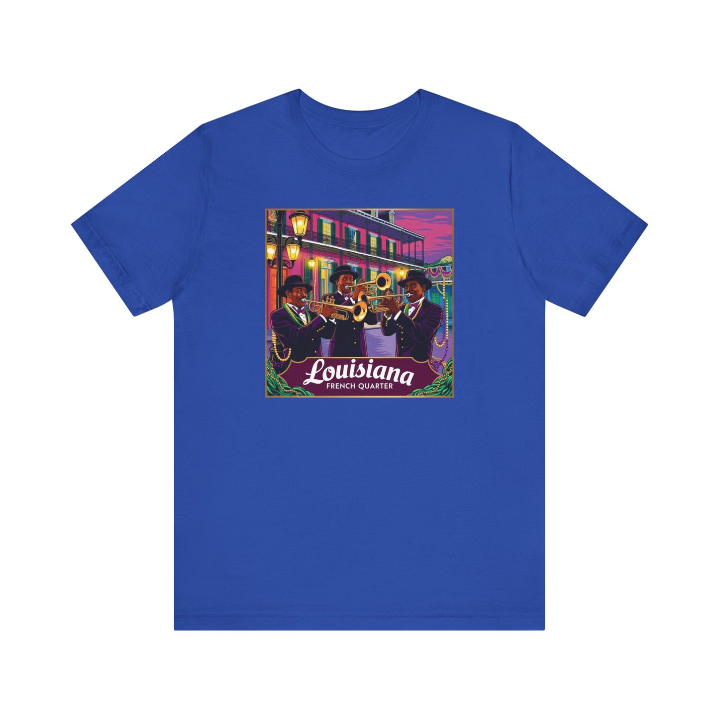 Louisiana French Quarter Graphic Tee for Music Lovers
