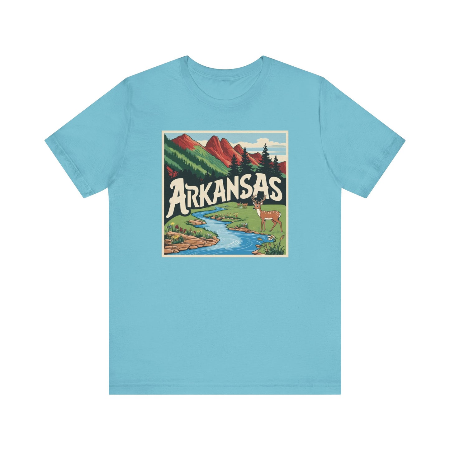 Arkansas Nature Graphic Tee - Unisex Short Sleeve Shirt