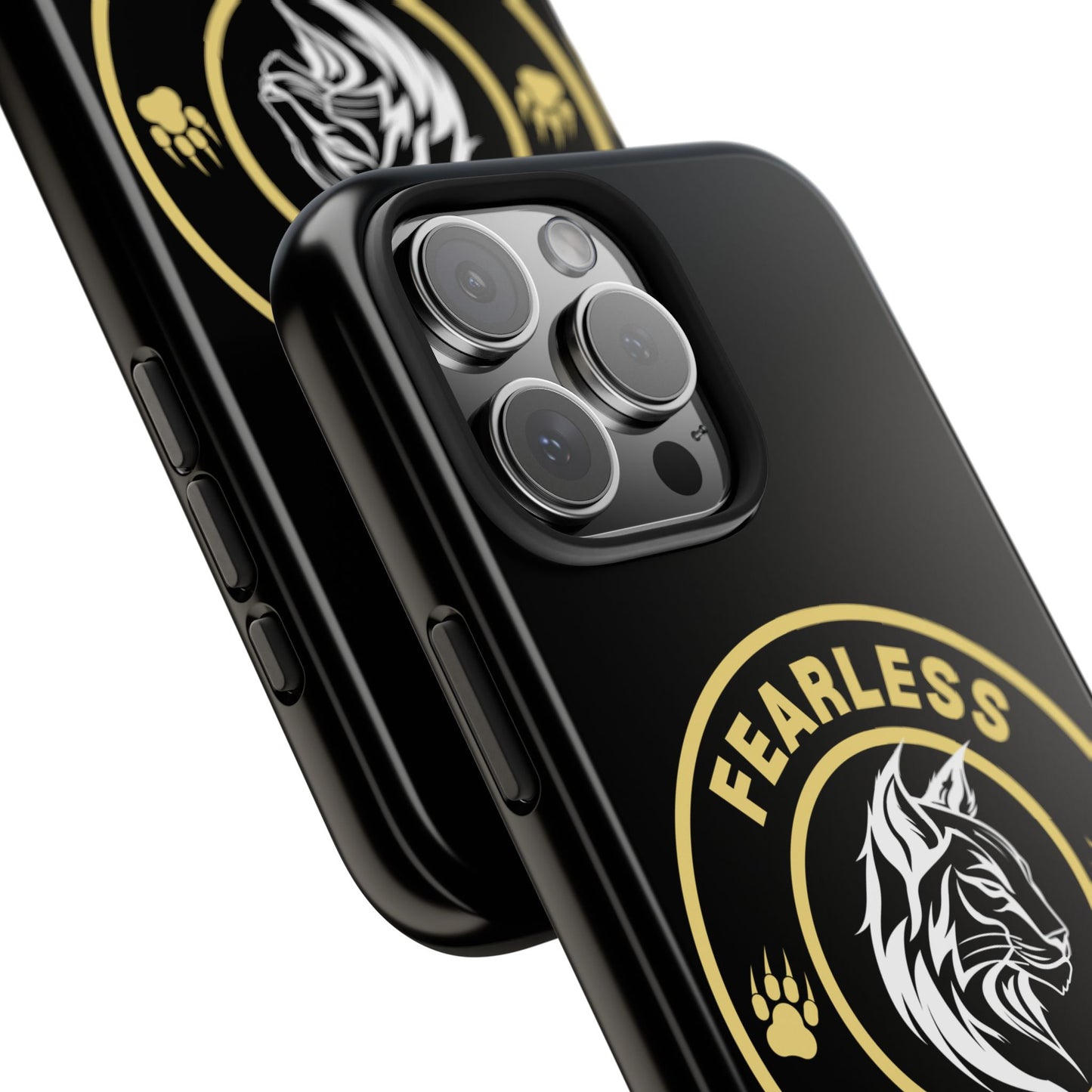 Fearless Feline Tough Phone Case - Stylish and Durable Protection