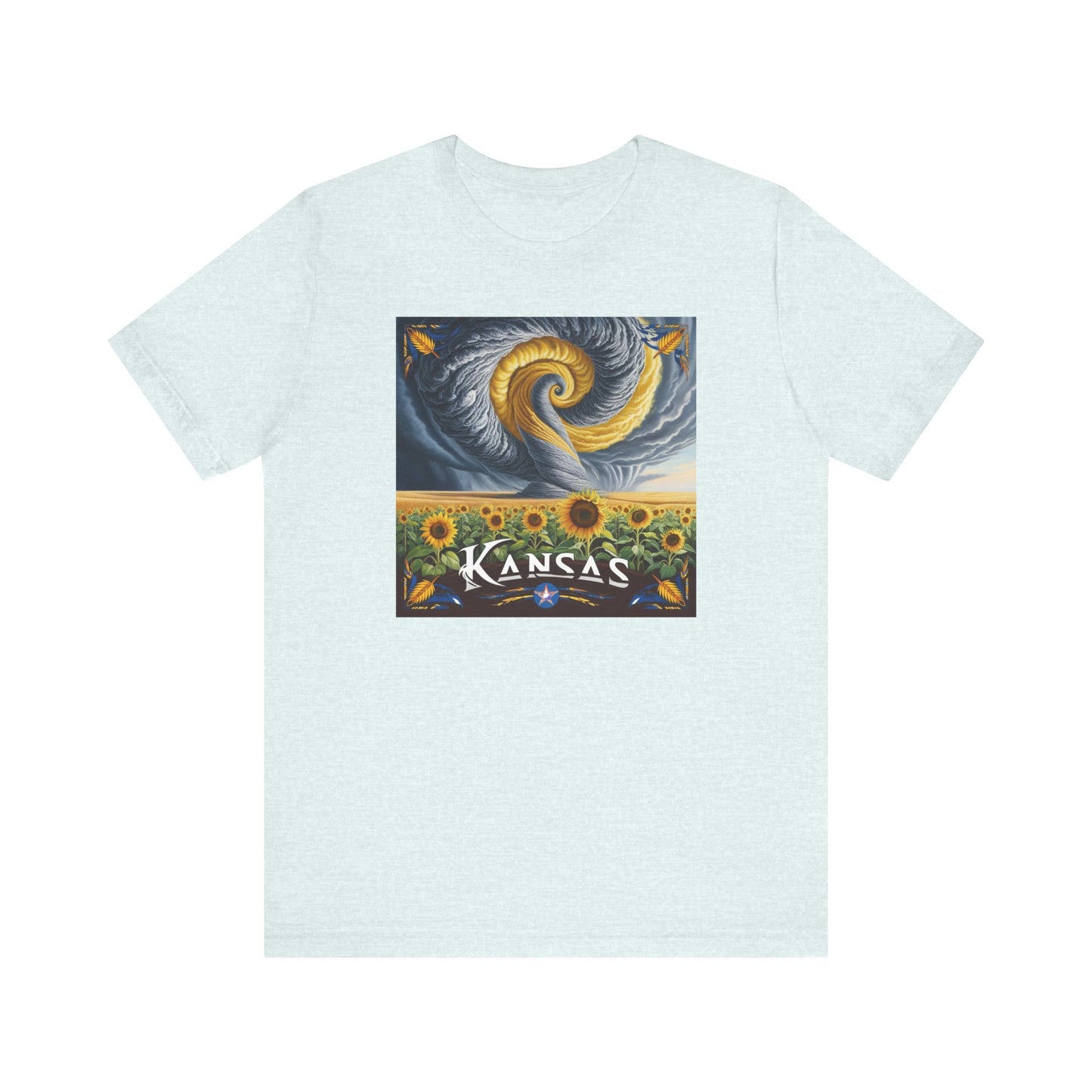 Kansas Sunflower Graphic Unisex Short Sleeve T-Shirt