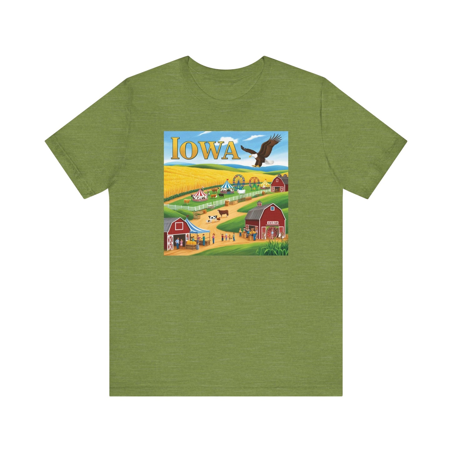 Iowa Farm Scene Unisex Jersey Tee - Nature Vibe T-Shirt