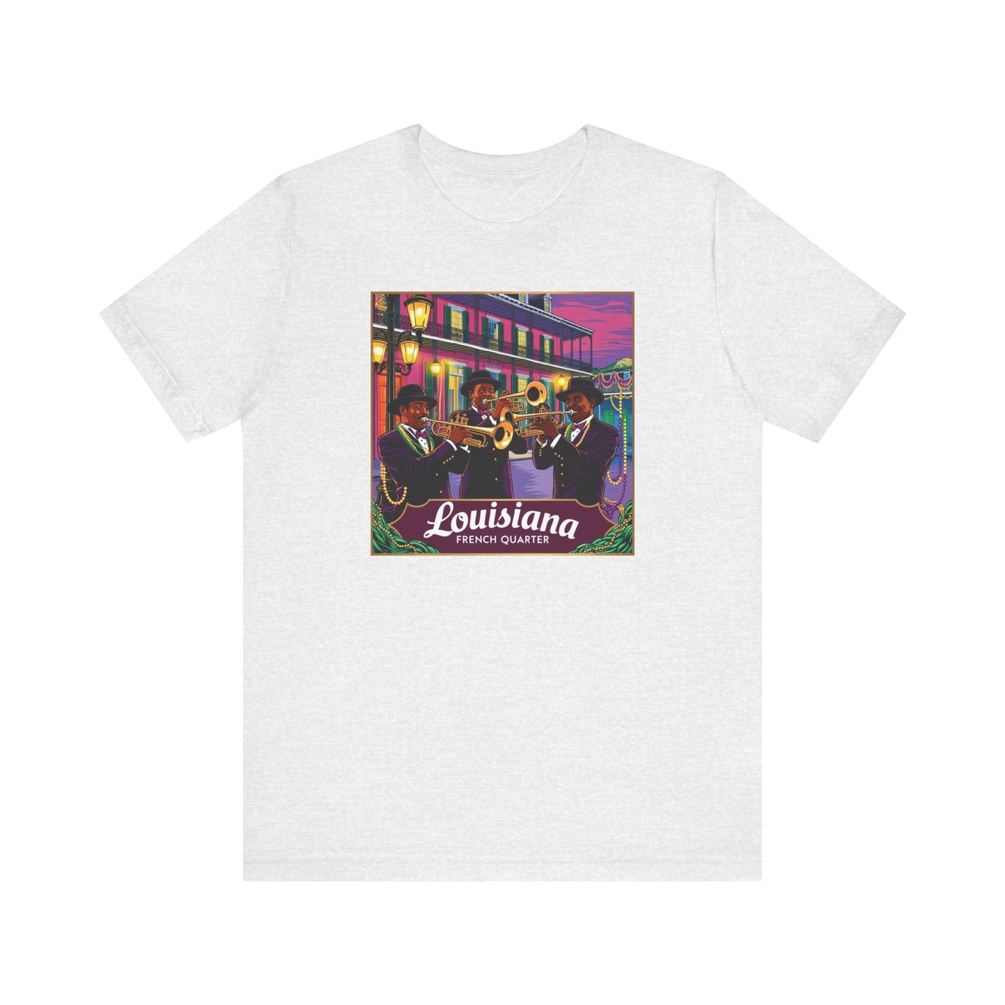 Louisiana French Quarter Graphic Tee for Music Lovers