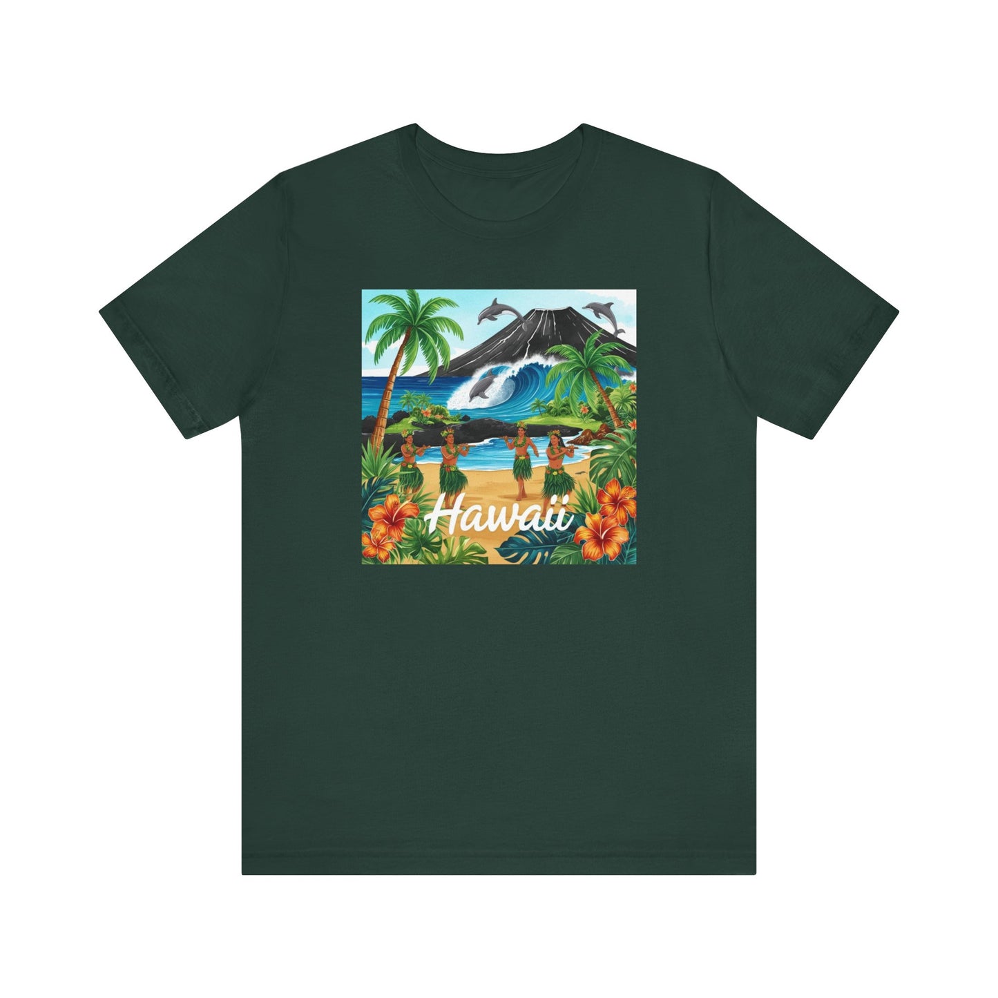 Hawaii Beach Vibes Unisex T-Shirt - Tropical Island Graphic Tee