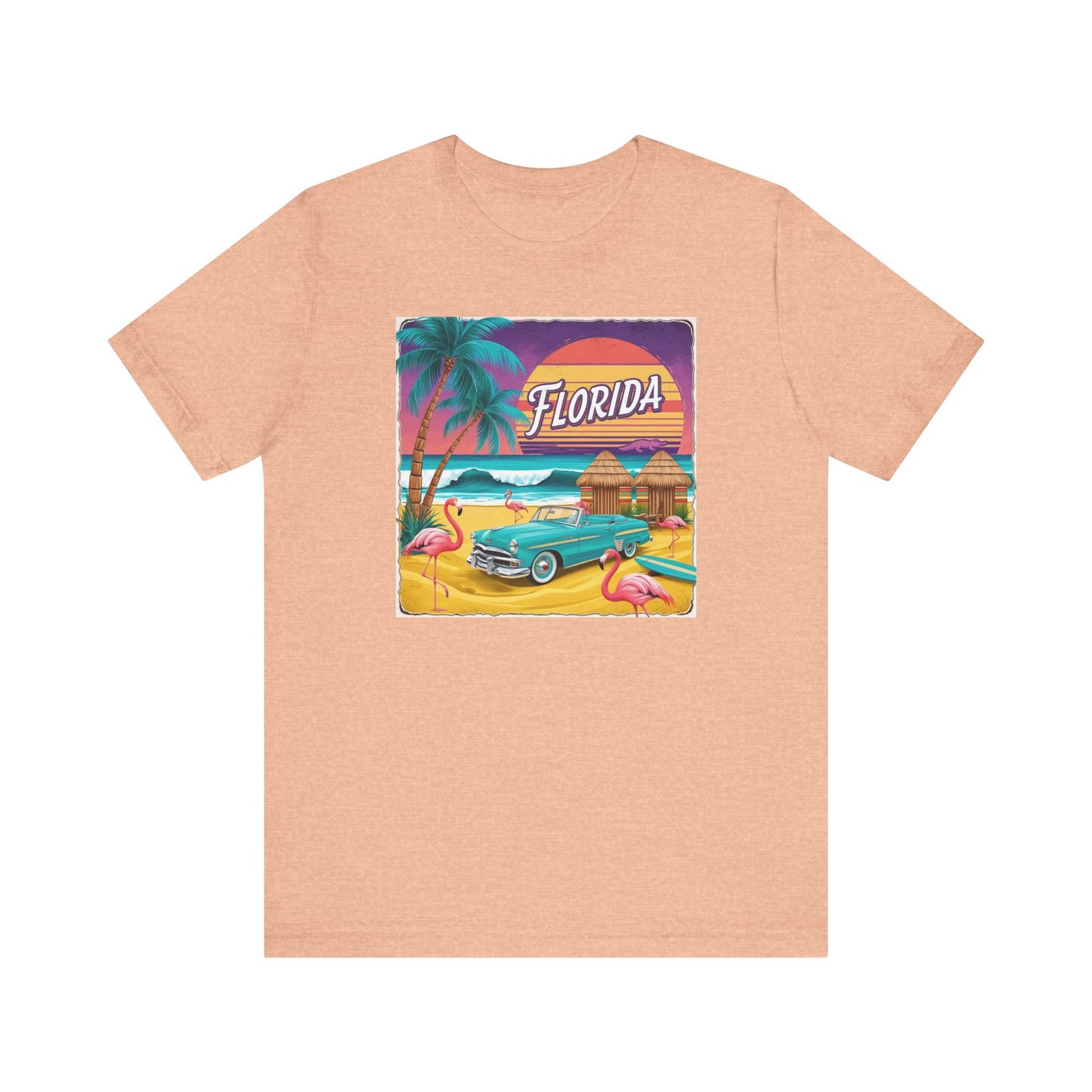 Florida Vintage Tee with Flamingos