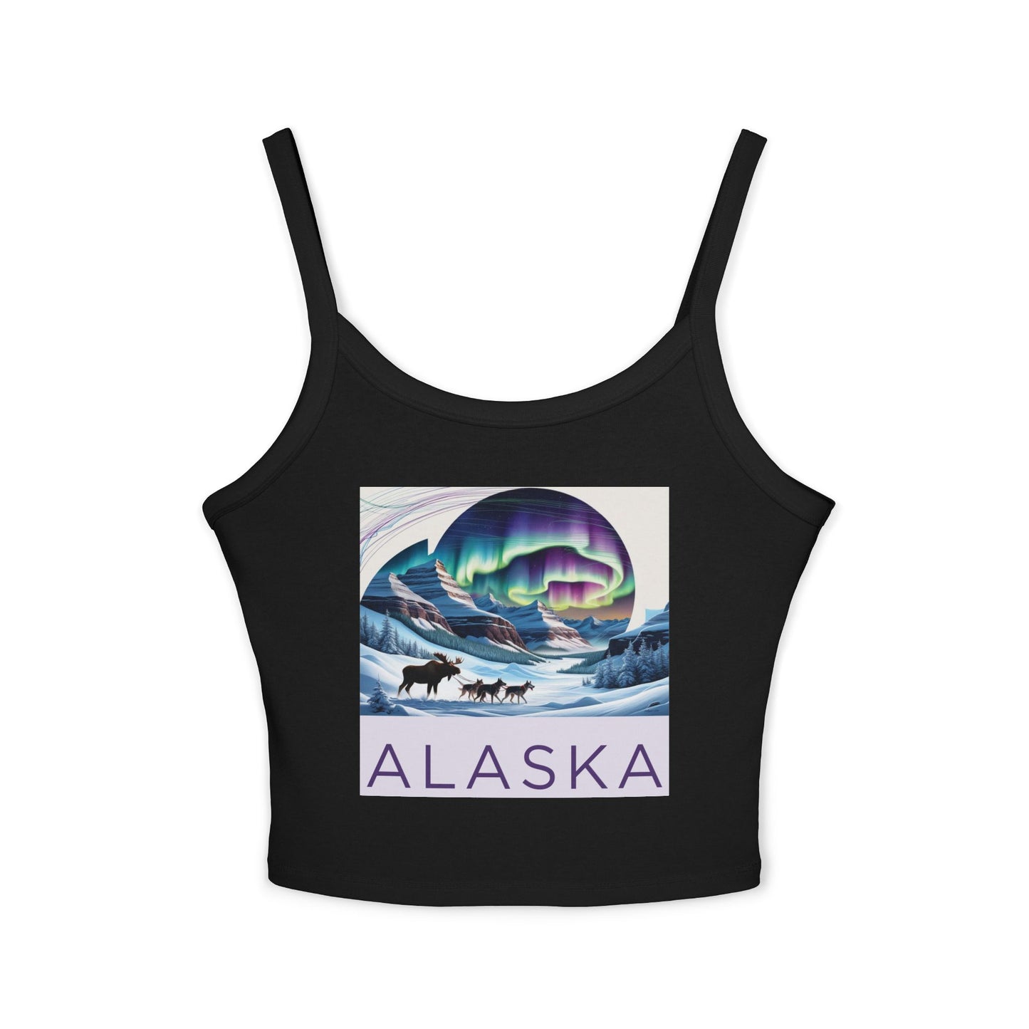 Alaska Aurora Women's Spaghetti Strap Tank Top