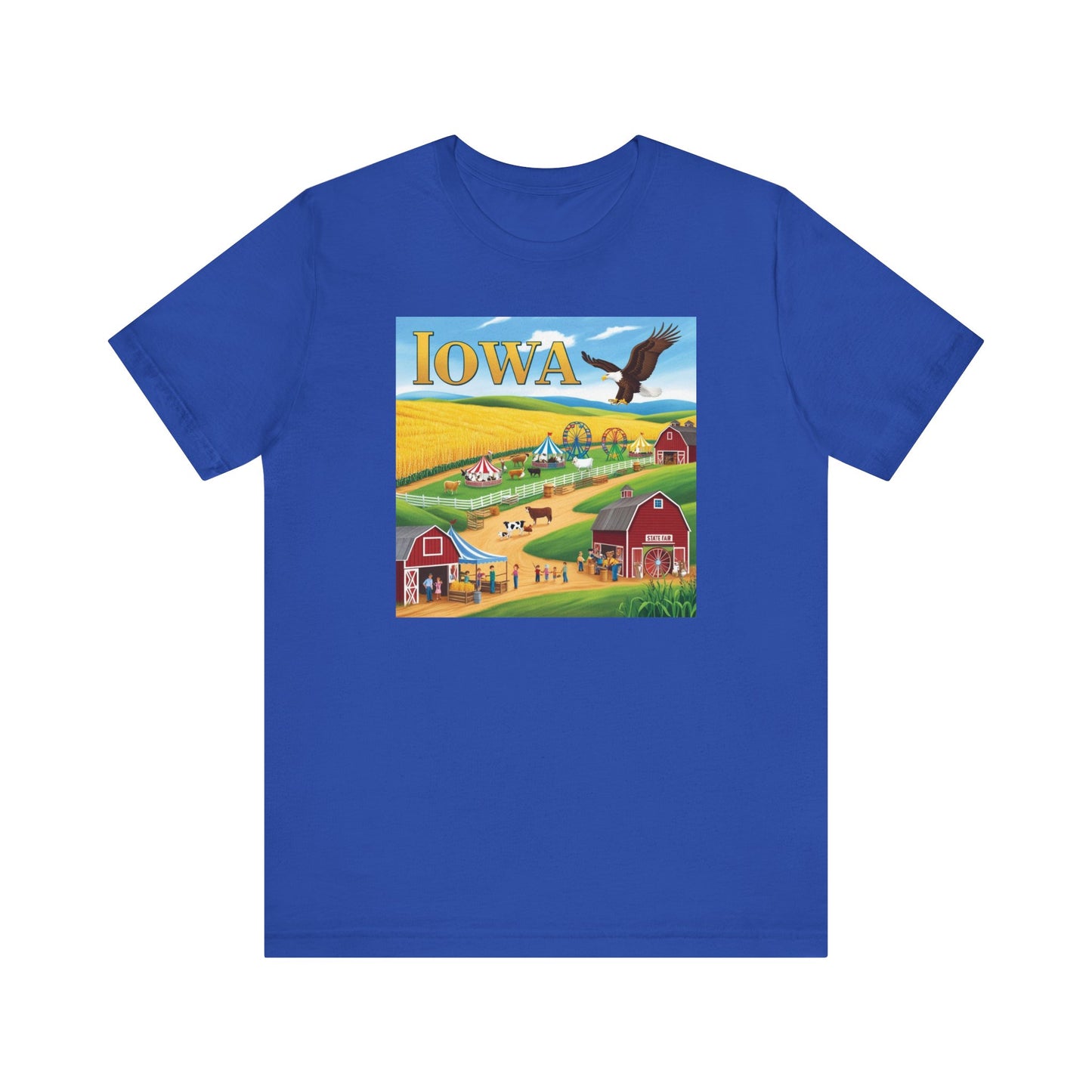 Iowa Farm Scene Unisex Jersey Tee - Nature Vibe T-Shirt