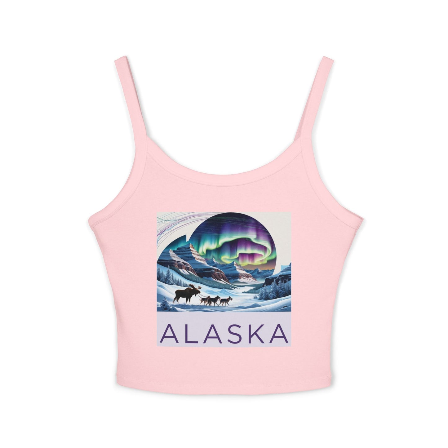 Alaska Aurora Women's Spaghetti Strap Tank Top